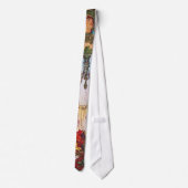 Alphonse Mucha Peacock art Stropdas (Achterkant)