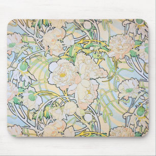 Alphonse Mucha Peonies Muismat
