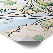 Alphonse Mucha Peonies Poster (Hoek)