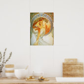 Alphonse Mucha - Poetry Poster (Keuken)