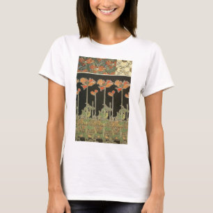 Alphonse Mucha Popular Art Nouveau Poppies T-shirt