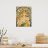 Alphonse Mucha Poster (Keuken)