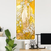 Alphonse Mucha Poster (Thuiskantoor)