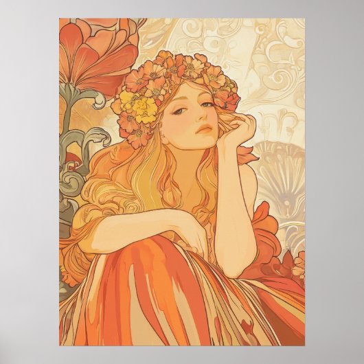 Alphonse Mucha Poster (Voorkant)
