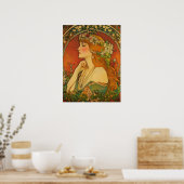 Alphonse Mucha Poster (Keuken)