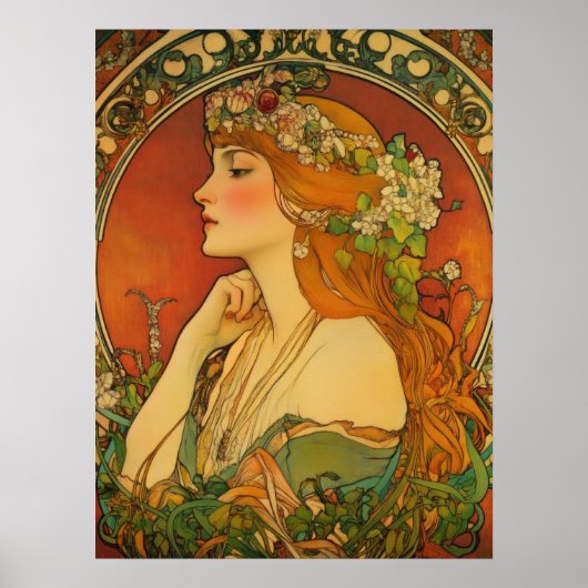 Alphonse Mucha Poster (Voorkant)