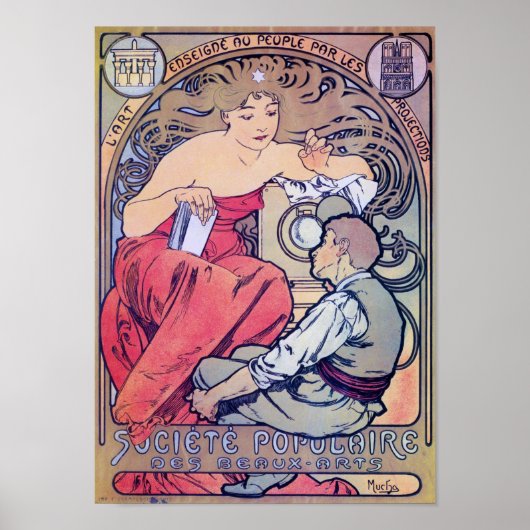 Alphonse Mucha Poster (Voorkant)