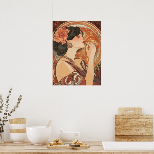 Alphonse Mucha Poster (Keuken)