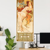 Alphonse Mucha Poster (Thuiskantoor)