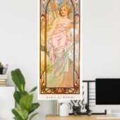 Alphonse Mucha Poster (Thuiskantoor)