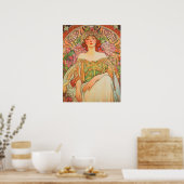 Alphonse Mucha Poster (Keuken)