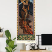 Alphonse Mucha Poster (Thuiskantoor)
