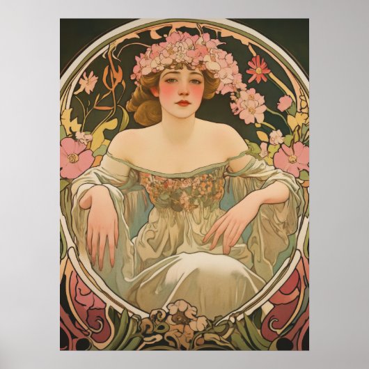 Alphonse Mucha Poster (Voorkant)