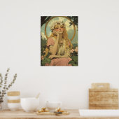Alphonse Mucha Poster (Keuken)