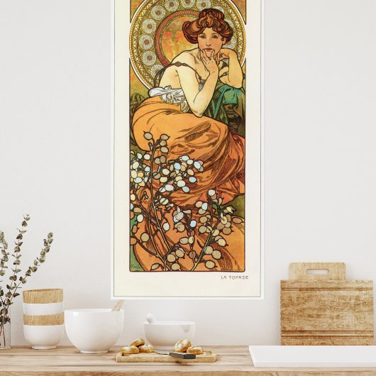 Alphonse Mucha Poster (Keuken)