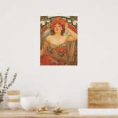 Alphonse Mucha Poster (Keuken)
