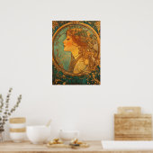 Alphonse Mucha Poster (Keuken)