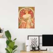 Alphonse Mucha Poster (Thuiskantoor)