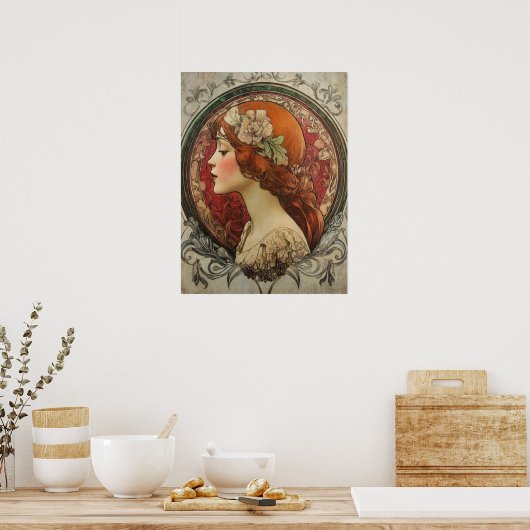 Alphonse Mucha Poster (Keuken)