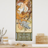 Alphonse Mucha Poster (Keuken)