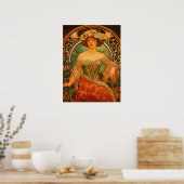 Alphonse Mucha Poster (Keuken)