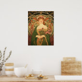 Alphonse Mucha Poster (Keuken)