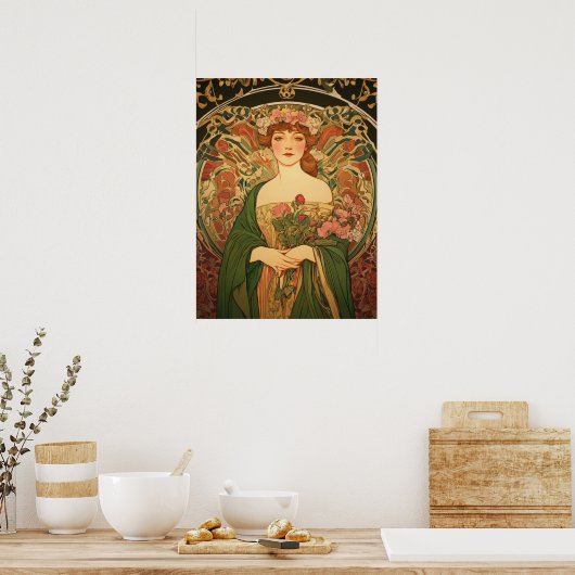 Alphonse Mucha Poster (Keuken)