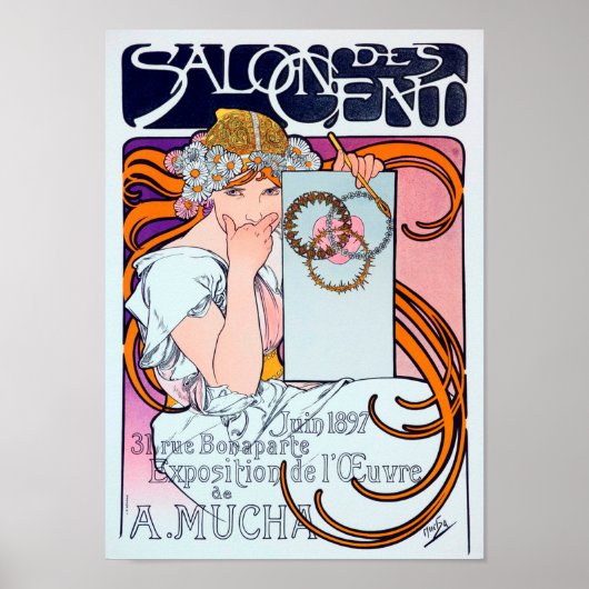 Alphonse Mucha Poster (Voorkant)