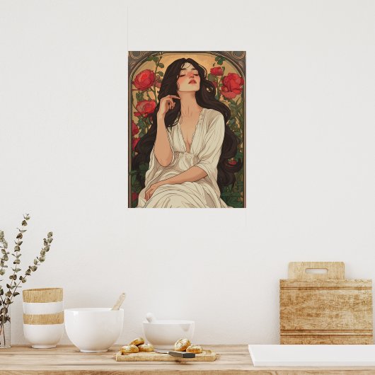 Alphonse Mucha Poster (Keuken)