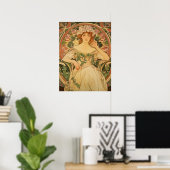 Alphonse Mucha Poster (Thuiskantoor)