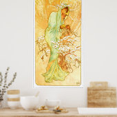 Alphonse Mucha Poster (Keuken)