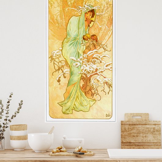 Alphonse Mucha Poster (Keuken)
