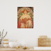 Alphonse Mucha Poster (Keuken)