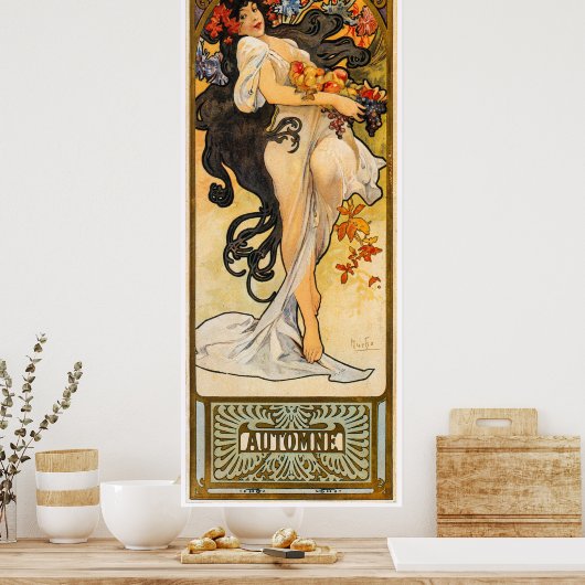 Alphonse Mucha Poster (Keuken)