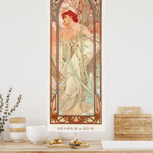 Alphonse Mucha Poster (Keuken)
