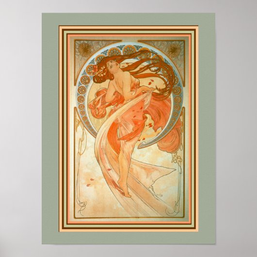 Alphonse Mucha Poster Art Nouveau 12 x 16 (Devant)