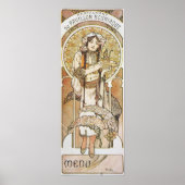 Alphonse Mucha poster vintage Art Nouveau (Devant)