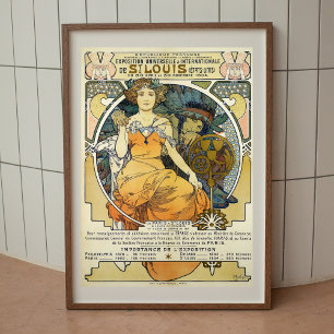 Alphonse Mucha poster vintage Art nouveau