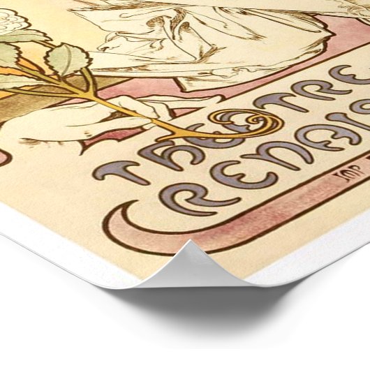 Alphonse Mucha poster vintage murale (Coin)