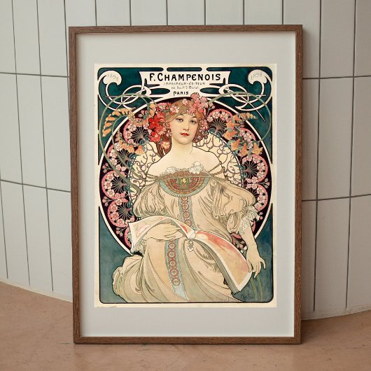 Alphonse Mucha poster vintage murale
