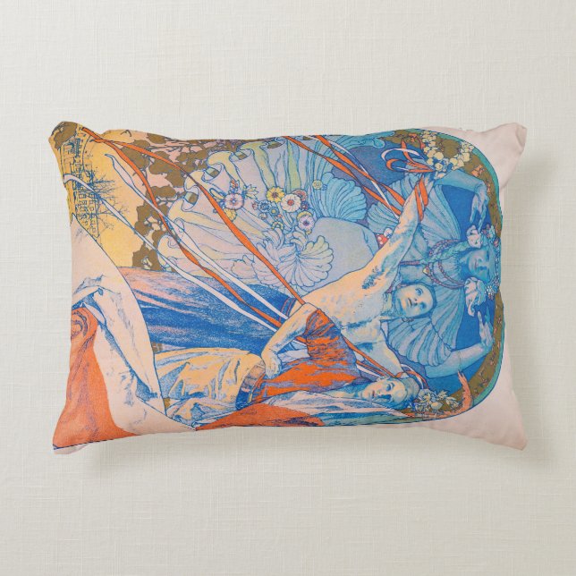 Alphonse Mucha Poster voor Sokol (1926) Accent Kussen (Voorkant)