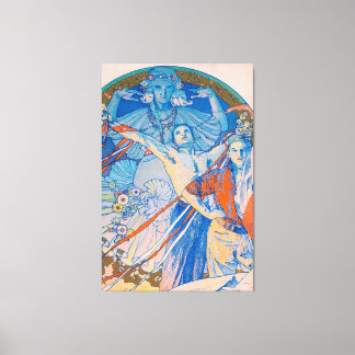 Alphonse Mucha Poster voor Sokol (1926) Canvas Afdruk