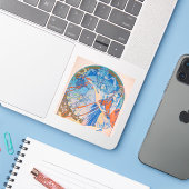 Alphonse Mucha Poster voor Sokol (1926) Sticker (Laptop met iPhone)