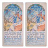 Alphonse Mucha Poster voor Sokol (1926) Sticker (Voorkant)