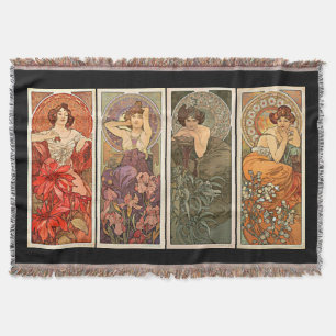 Alphonse Mucha Precious Stones Rugs Deken