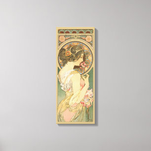 Alphonse Mucha Primrose CC0640 Canvas Afdruk