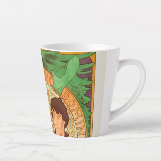 Alphonse Mucha Prince en Dragon Latte Mok (Rechts)