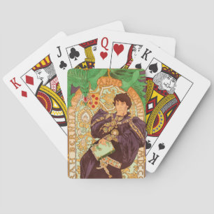 Alphonse Mucha Prince en Dragon Pokerkaarten