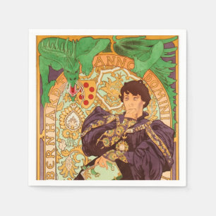 Alphonse Mucha Prince en Dragon Servet