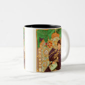 Alphonse Mucha Prince en Dragon Tweekleurige Koffiemok (Voorkant rechts)